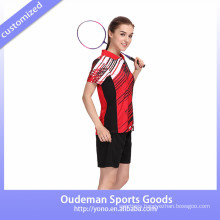 2017 Dry fit new design women badminton uniform